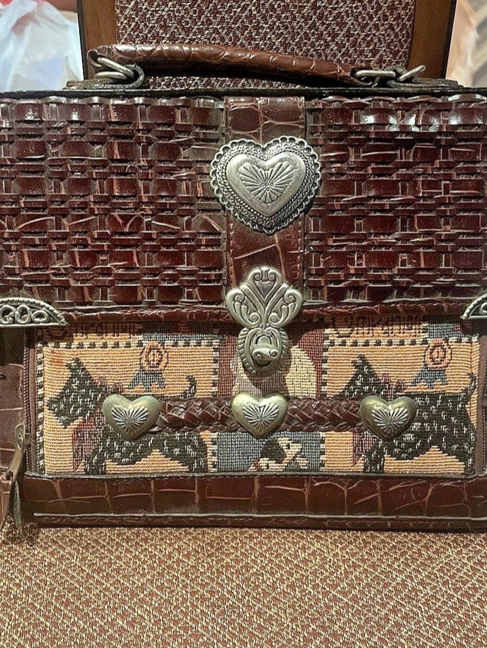 Vintage leather organizer